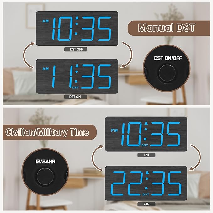 DreamSky Wooden Digital Alarm Clock
