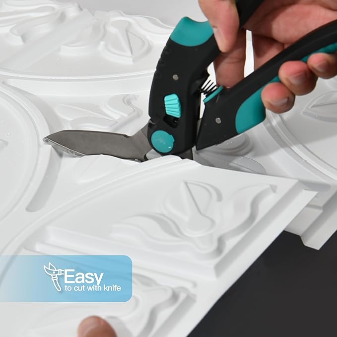 Art3d Drop Ceiling Tiles 24x24in., Wainscoting Panels Glue Up 2ft x 2ft