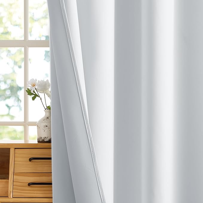 RYB HOME 100% Blackout Short Curtains