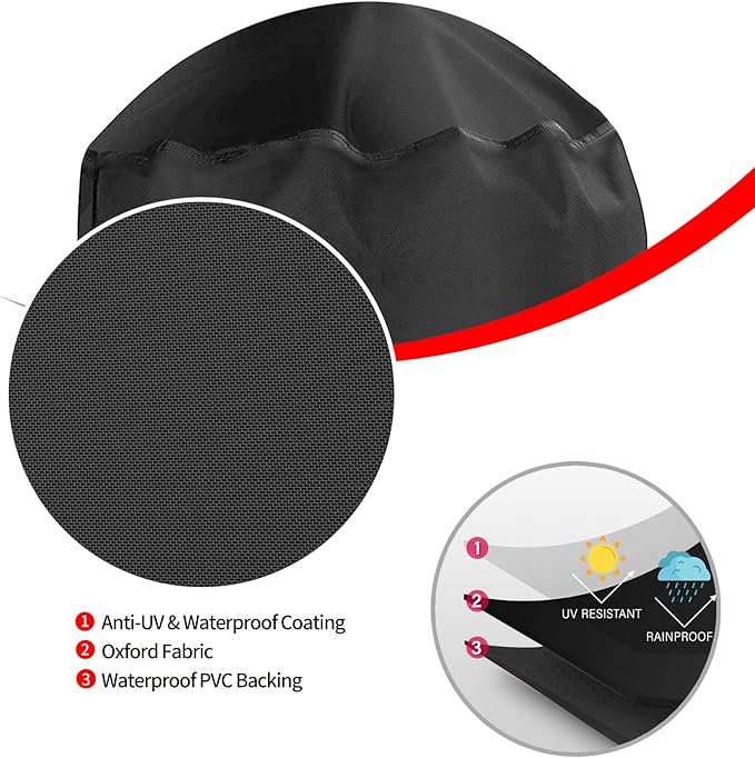 Grill Cover, 22 inch BBQ Gas Grill Cover Waterproof Weather Resistant, UV and Fade Resistant, UV Resistant Materia for Weber Char-Broil Nexgrill Grills and More