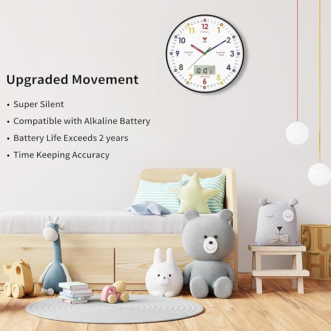 Foxtop Digital and Analog Learning Clock
