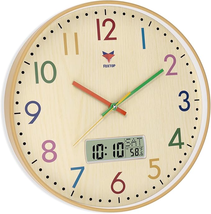 Foxtop Digital and Analog Learning Clock