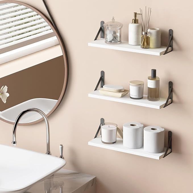 YGEOMER 16.5 Inch Floating Shelves