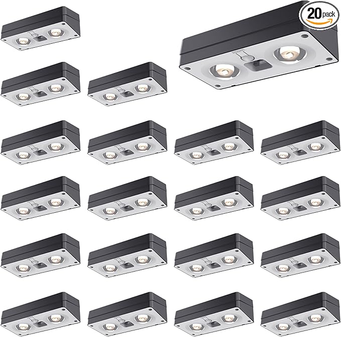 JOFIOS Solar Fence Lights 20 Pack, 50 Lumens Outdoor Solar Lights with 12 Modes RGB Color Glow LEDï¼Waterproof, Solar Lights for Patio, Backyard, Deck, Fence, Railing