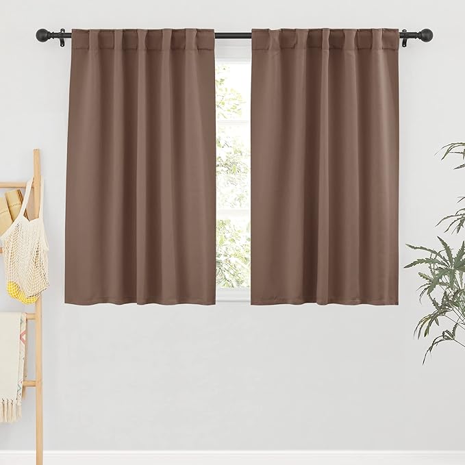 RYB HOME Small Window Curtains Blackout, Privacy Thermal Insulating Drapes
