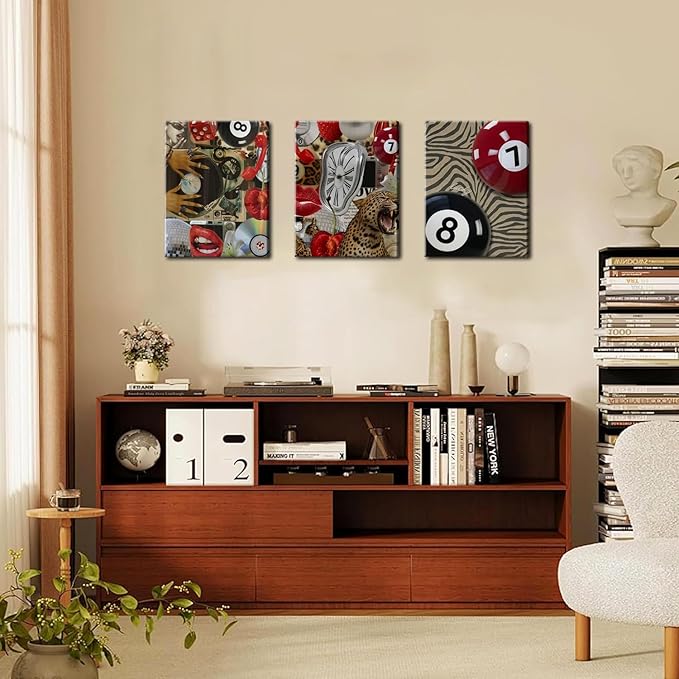 Trendy Leopard Cheetah Wall Art Set of 3