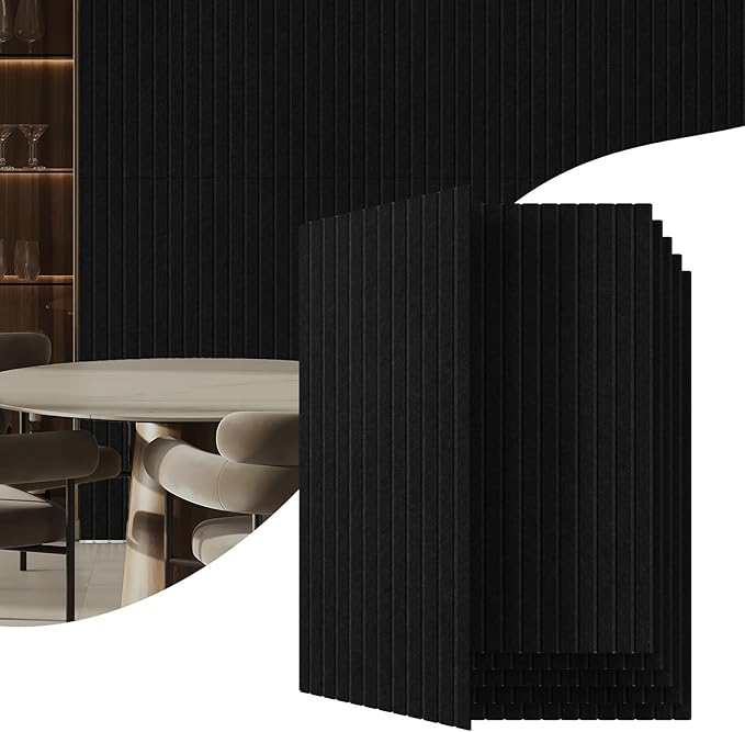 6 Pack Acoustic Wall Panels, 47.2" X 23.6" Sound Absorbing Panels, Decorative