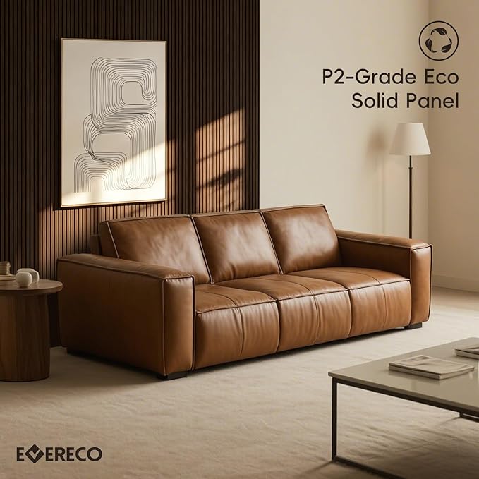 EVERECO 6 Pack Wood Slat Acoustic Wall Panels 92.5" × 7.87", 3D Sound Absorbing