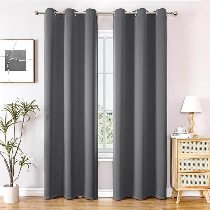 ChrisDowa Blackout Curtains 84 inches Long