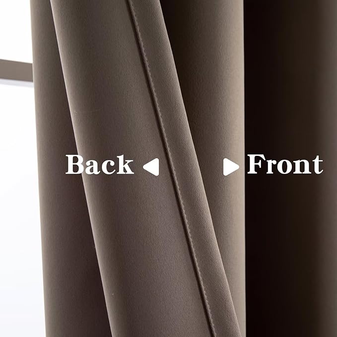 IGEMAEVE Blackout Sliding Door Curtains 96 Inch Length, Extra Wide Room Divider