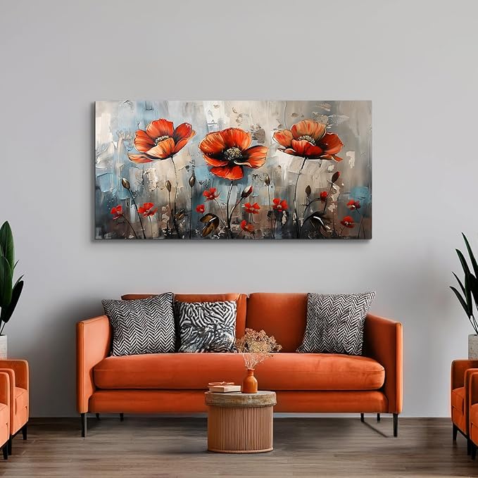 SERIMINO Large Wall Art for Living Room, Nature Floral Botanical Wall Art