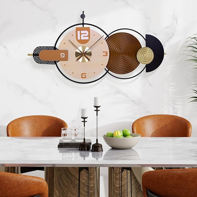 38x20 Inch Large Modern Wall Clock