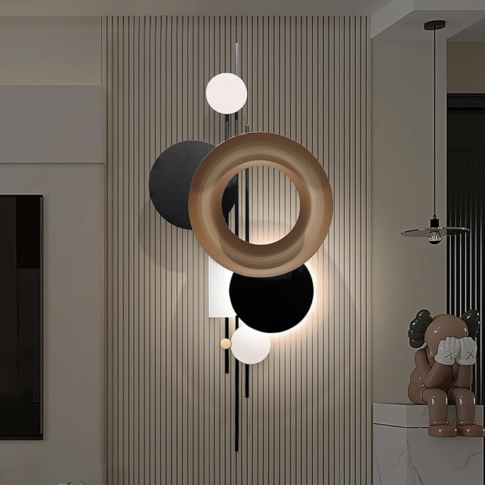 HEBOIX Black 3D Wall Art Decor