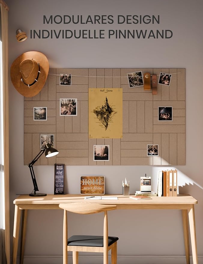 Bumusty Large Cork Board Alternative-36 x 24" Felt Bulletin Board Tiles