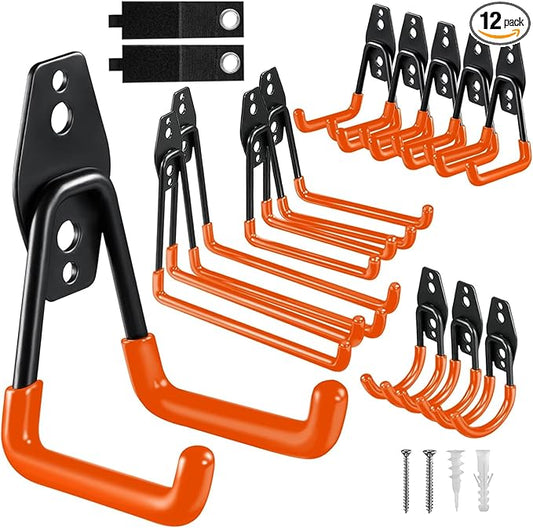 Garage Hooks, 12 Pack Wall Hooks