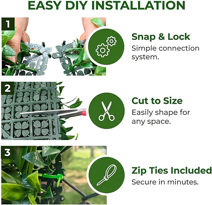 Artificial Grass Wall Backdrop Panels, Faux Boxwood Panels