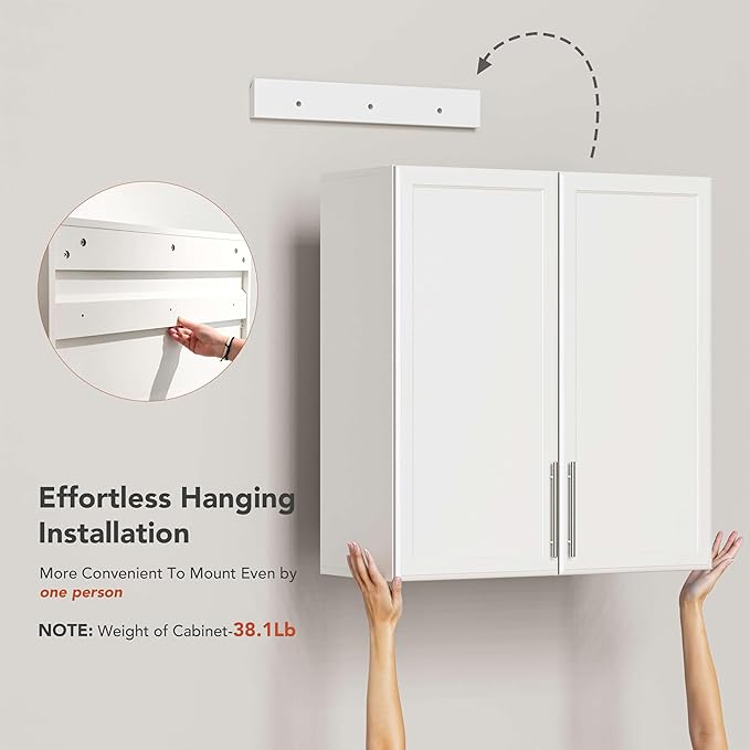FIMELLO 60" Laundry Room Wall Cabinets
