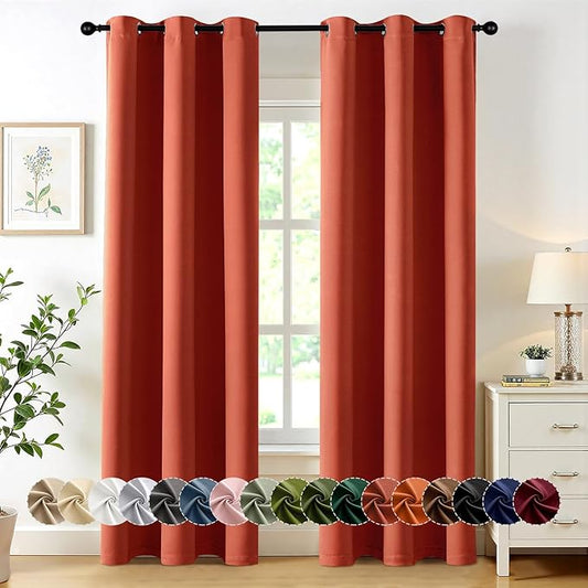 MIULEE Blackout Curtains for Bedroom Living Room 2 Panels, Thermal Insulated
