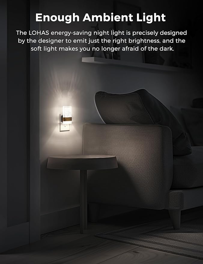 L LOHAS LED Night Light, Night Lights Plug Into Wall, Decorative Night Lights