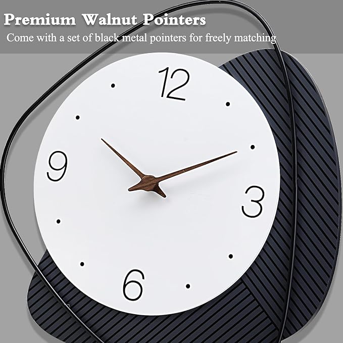 Dankeit Wall Clock, Silent Non-Ticking Quality Quartz Battery Operated