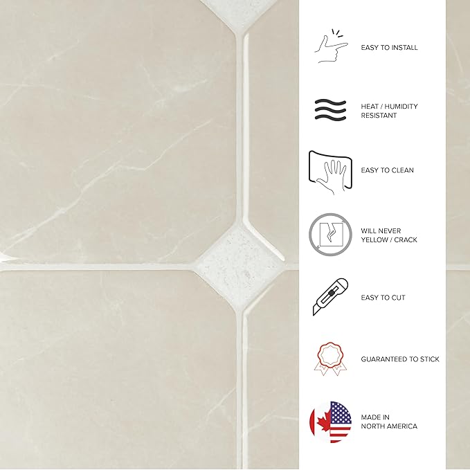 SMART TILES Peel and Stick Backsplash