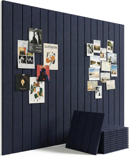 Aothia 12-Pack Felt Bulletin Board Tiles