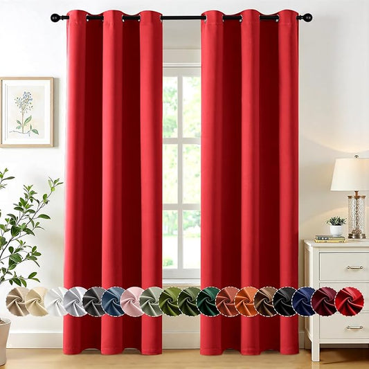 MIULEE Blackout Curtains for Bedroom Living Room 2 Panels, Thermal Insulated