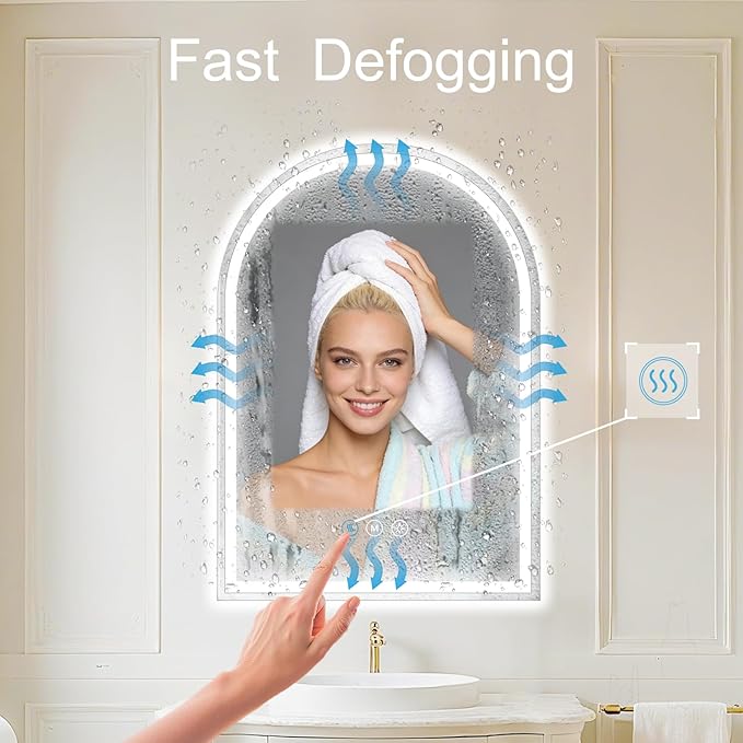 Arched LED Bathroom Mirrors
