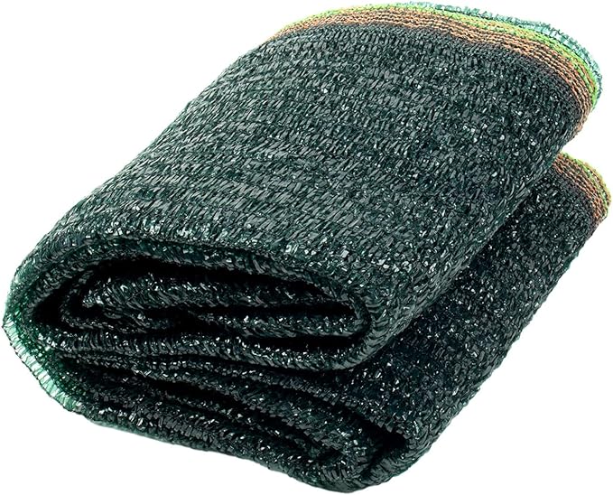 Cool Area 55% 6x8ft Sunblock Shade Cloth Cover Mesh UV Resistant Net for Garden Flower Plant Greenhouse, Dark Green