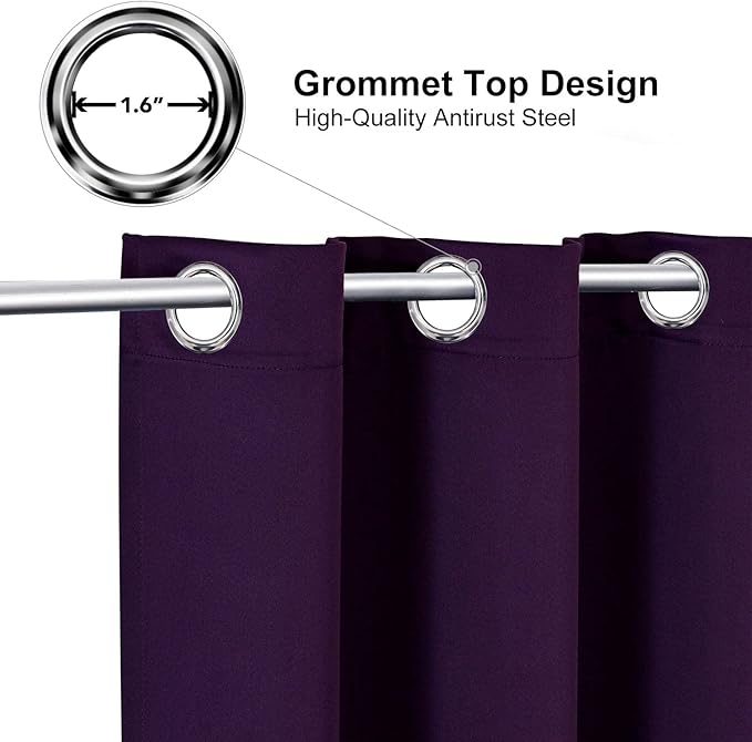 ChrisDowa Grommet Blackout Curtains
