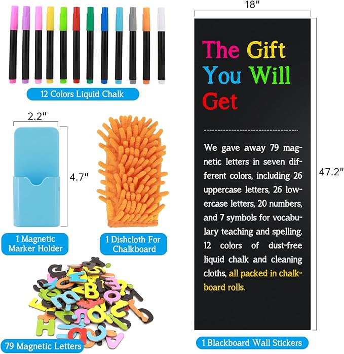 Magnetic Chalkboard Contact Paper