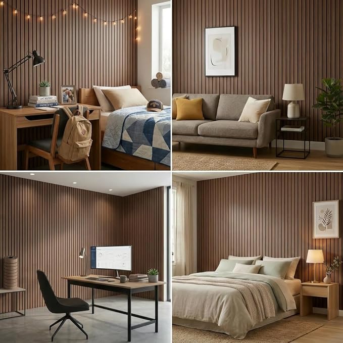3D Wall Panels Peel and Stick – 15.74" x 118" PVC Faux Texture Wall Covering