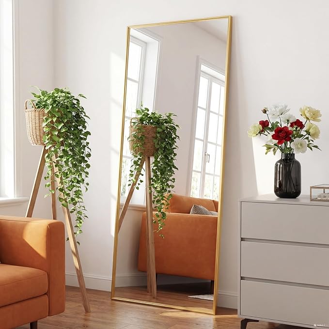 Sweetcrispy 68"x26" Full Length Mirror, Leaning or Standing Full Body Mirror
