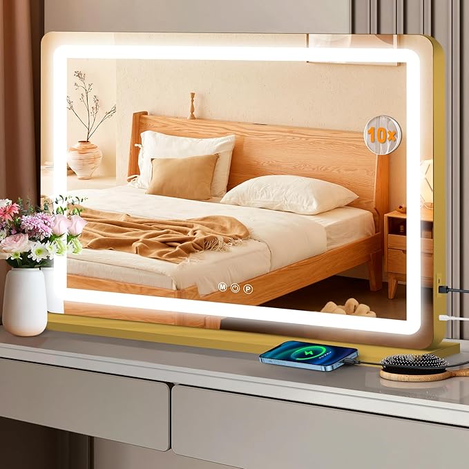 Ratsamee Vanity Mirror with Lights, Led Makeup Mirror, Lighted Makeup Mirror