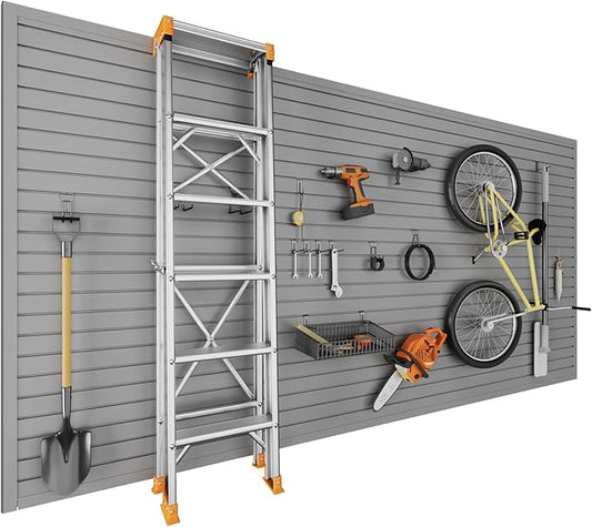 4 x 8 FT Slatwall Panel Garage Wall Organizer, Heavy Duty Slat Wall Paneling