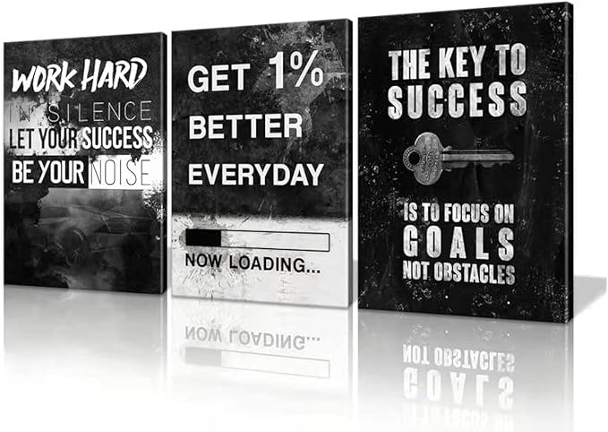 KAWAHONE Success Canvas Wall Art