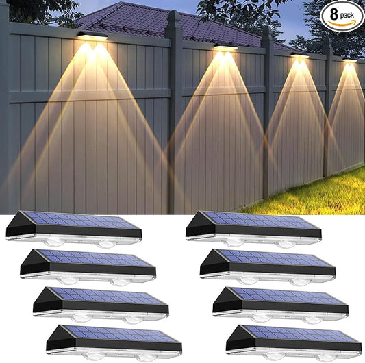 Solar Fence Lights Outdoor