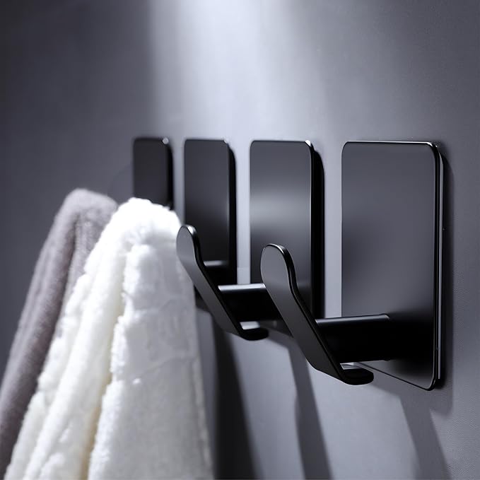 DELITON 4 Pack Adhesive Hooks