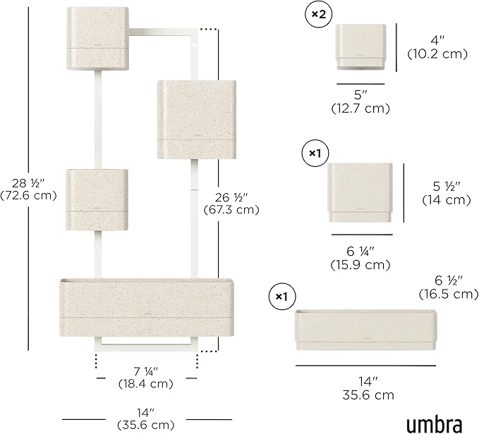 Umbra Cubiko Wall-Mount Planter