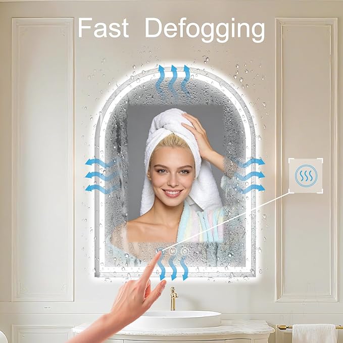 Arched LED Bathroom Mirrors