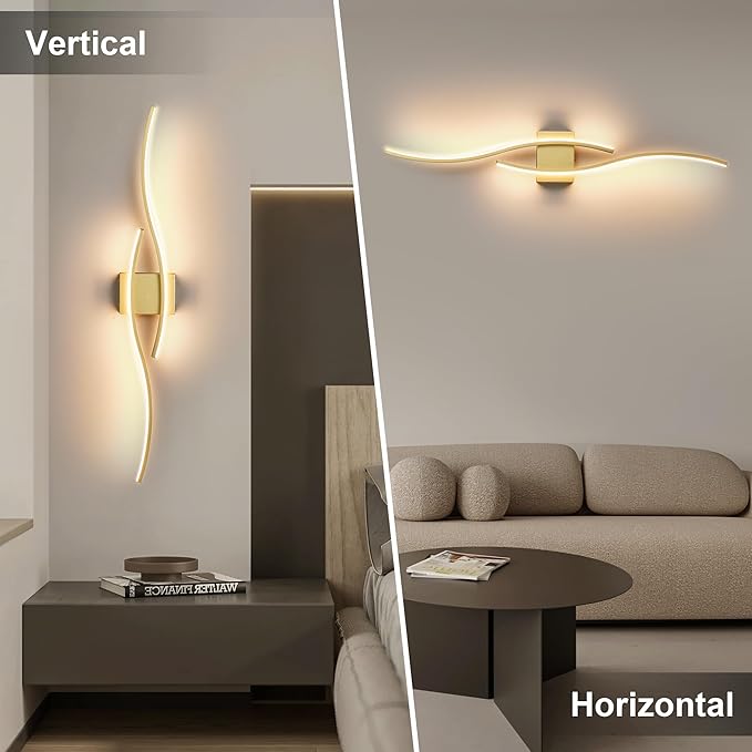 KARTOOSH Battery Operated Wall Sconces Set of Two