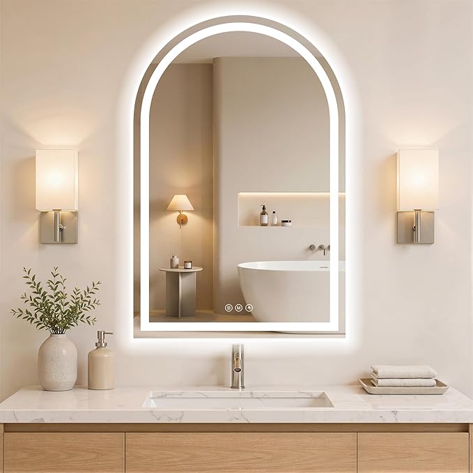 Arched LED Bathroom Mirrors