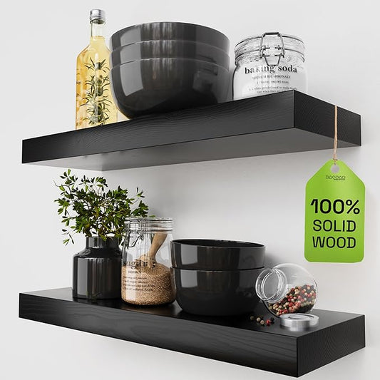 BAOBAB WORKSHOP Solid Wood Floating Shelves