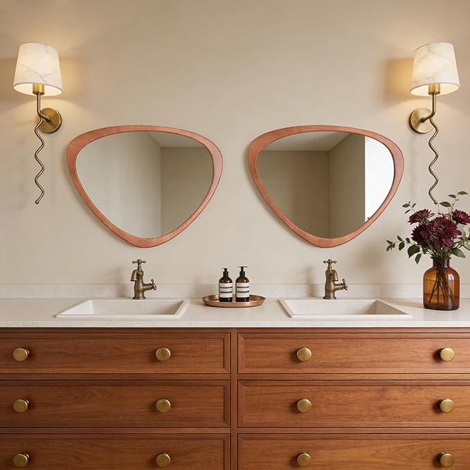 WallBeyond Asymmetrical Mirror, Irregular Wall Mirror