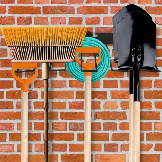 Resin Storage Shed Shelves Accessory,Wall Mount Tool Storage Rack with EZ Bolt Assembly for Suncast Select Outdoor Shed Models Wall Mount Tool Organizer for Hanging Lawn and Garden Tools