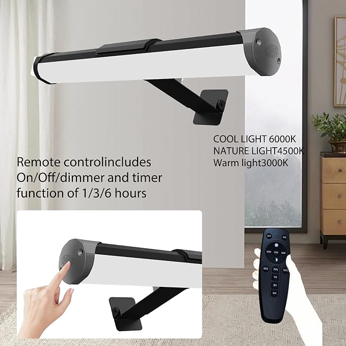 MIOBLUE Picture Light Battery Operated, 13.8in Wireless Art Light