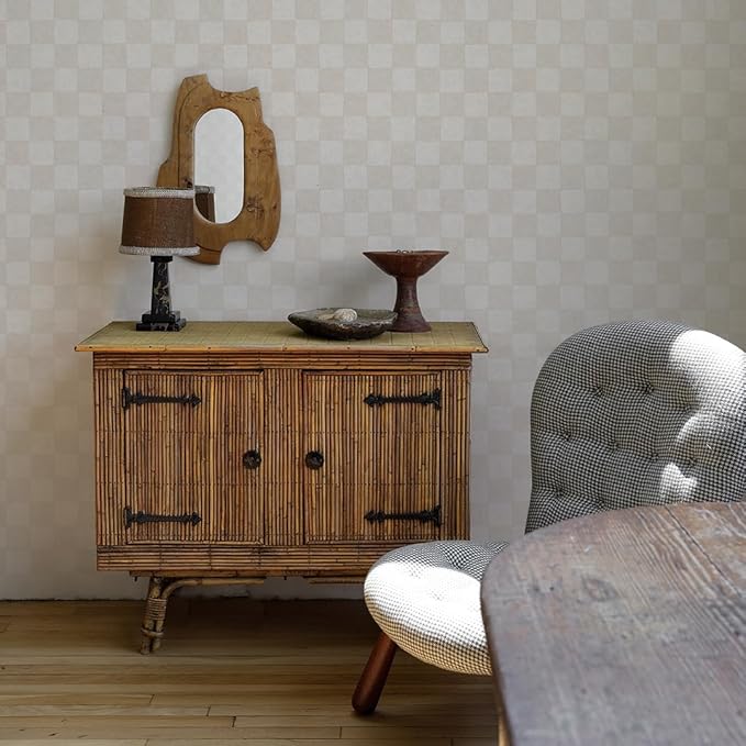 Tempaper x Jeremiah Brent Classic Check Textured Removable Peel and Stick