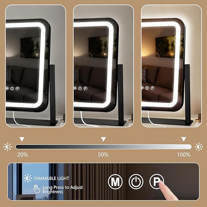 Ratsamee Black Vanity Mirror