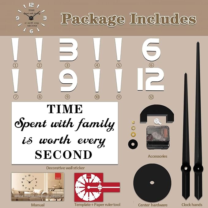 VANGOLD Design Wall Clock for Game Room