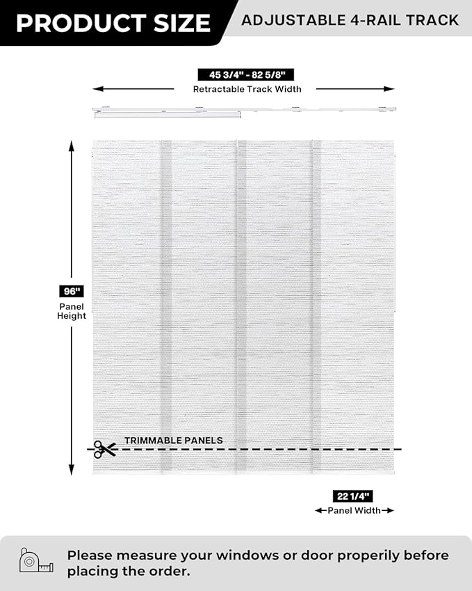 Lazblinds Adjustable Vertical Blinds